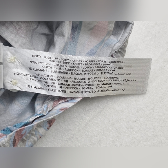 Ariat‎ Men's Modern Fit Floral Shirt - Blue and Gray - Picture 7 of 10